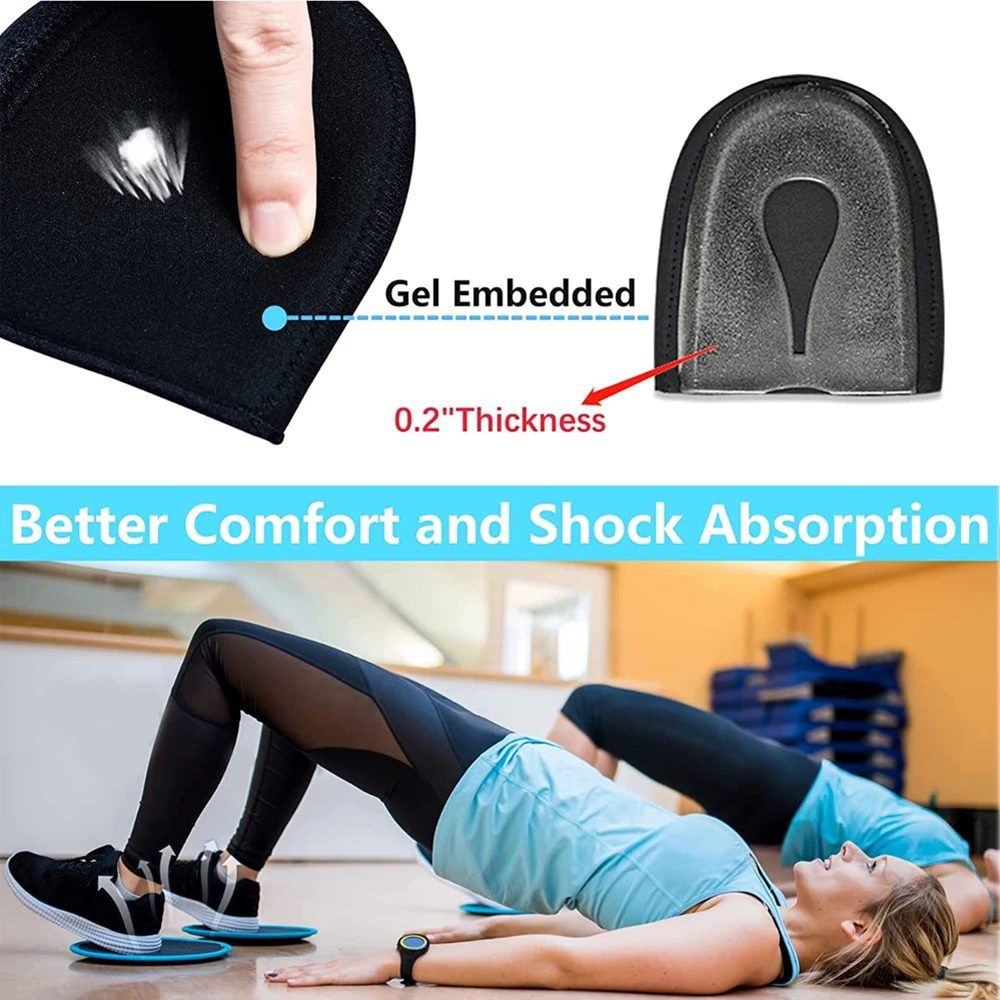 Plantar Fasciitis Heel Spur Foot Support With U-Shaped Silicone Gel Heel Cups for Heel Pain Relief Insoles for Man Woman Walking detail