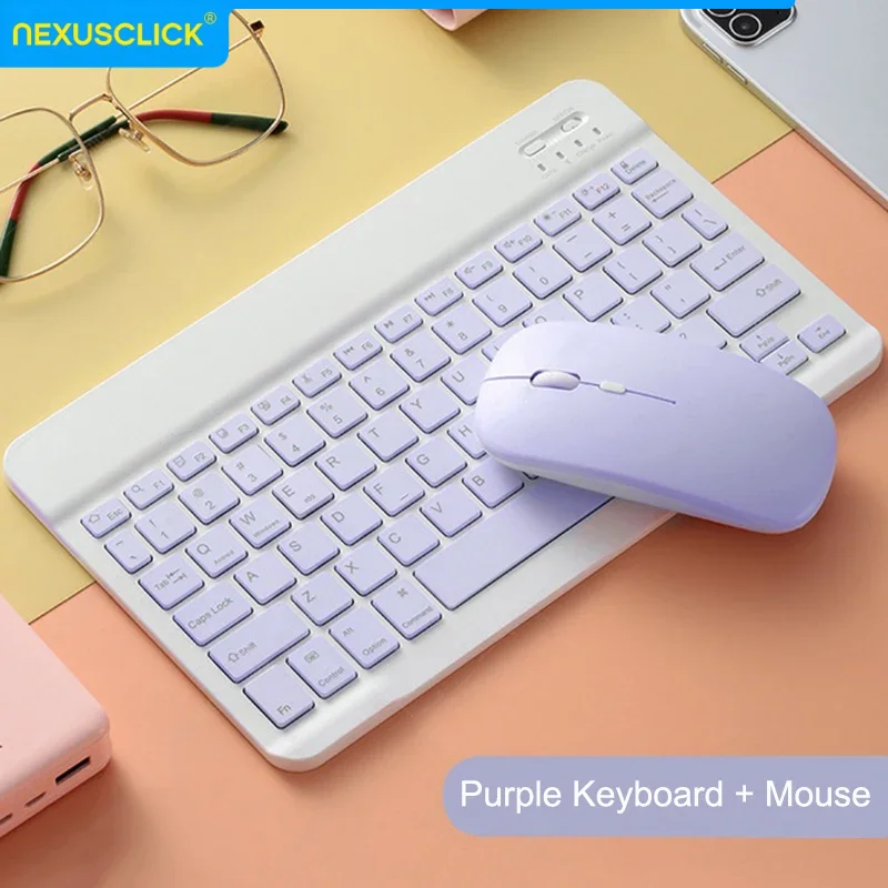 NexusClick Bluetooth Keyboard and Mouse For iPad Xiaomi Samsung Huawei Phone,Slim Mini Wireless Keyboard For Android IOS Windows product view