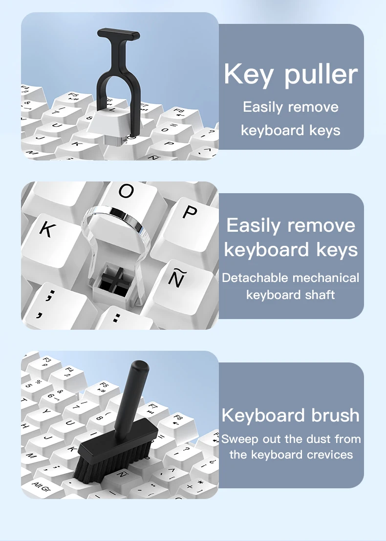 Cleaning Set: Computer Keyboard Cleaning Brush, Headphones, iPad, Mobile Phone Cleaning Pen, Keyboard, Camera Cleaning Brush detail