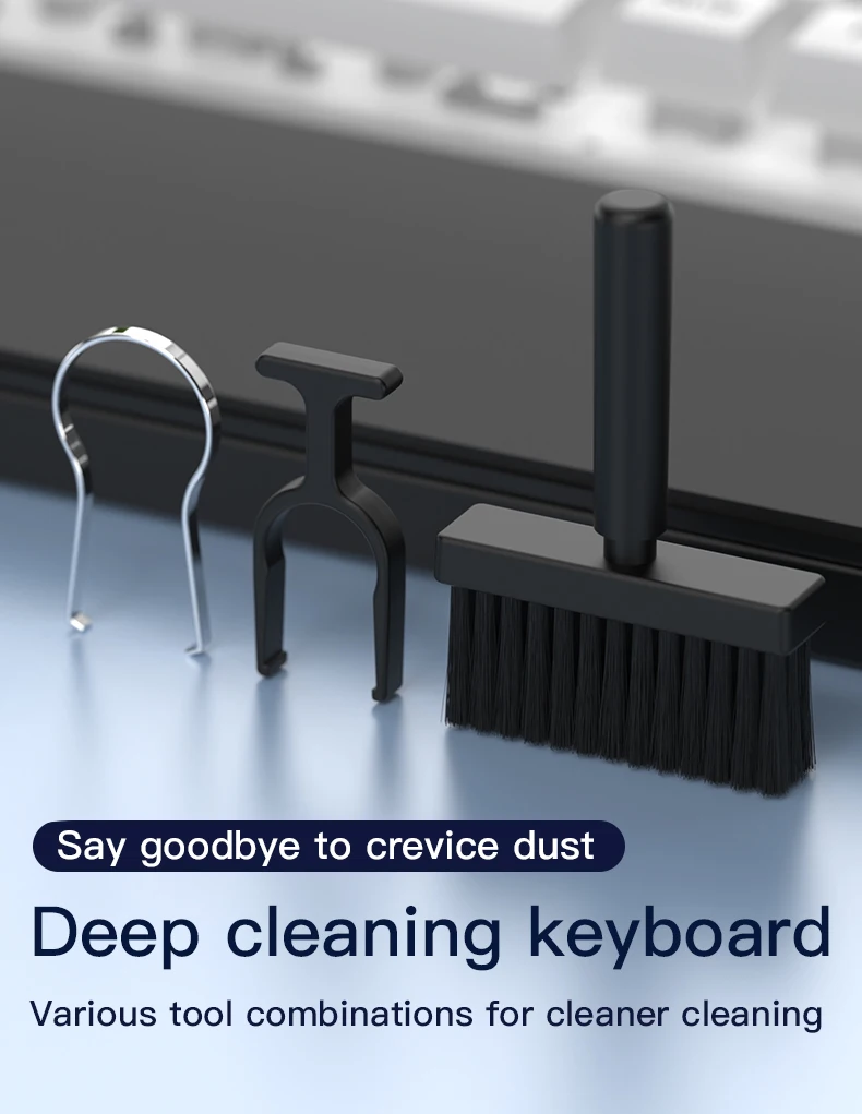 Cleaning Set: Computer Keyboard Cleaning Brush, Headphones, iPad, Mobile Phone Cleaning Pen, Keyboard, Camera Cleaning Brush detail