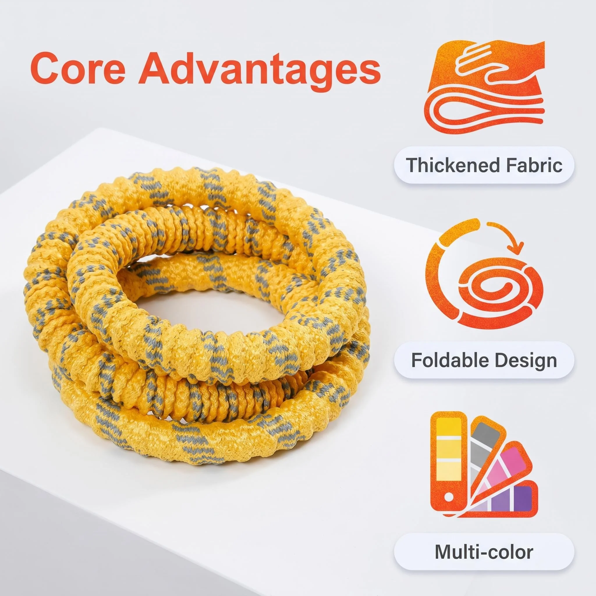 Fitness Circle- Adult Pilates Circle with Soft Spring Foldable Fitness Circle, Silent Pilates Circle Waist-Friendly Design, Full Wrap Fitness Circle Non-Pinching Fitness Circle Portable Sports Equipment, Christmas Gift for Girlfriend product view