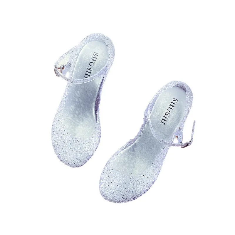 Slope heel sandals 2025 summer hollow out women's shoes hole shoes thick soled jelly shoes women's sandals detail
