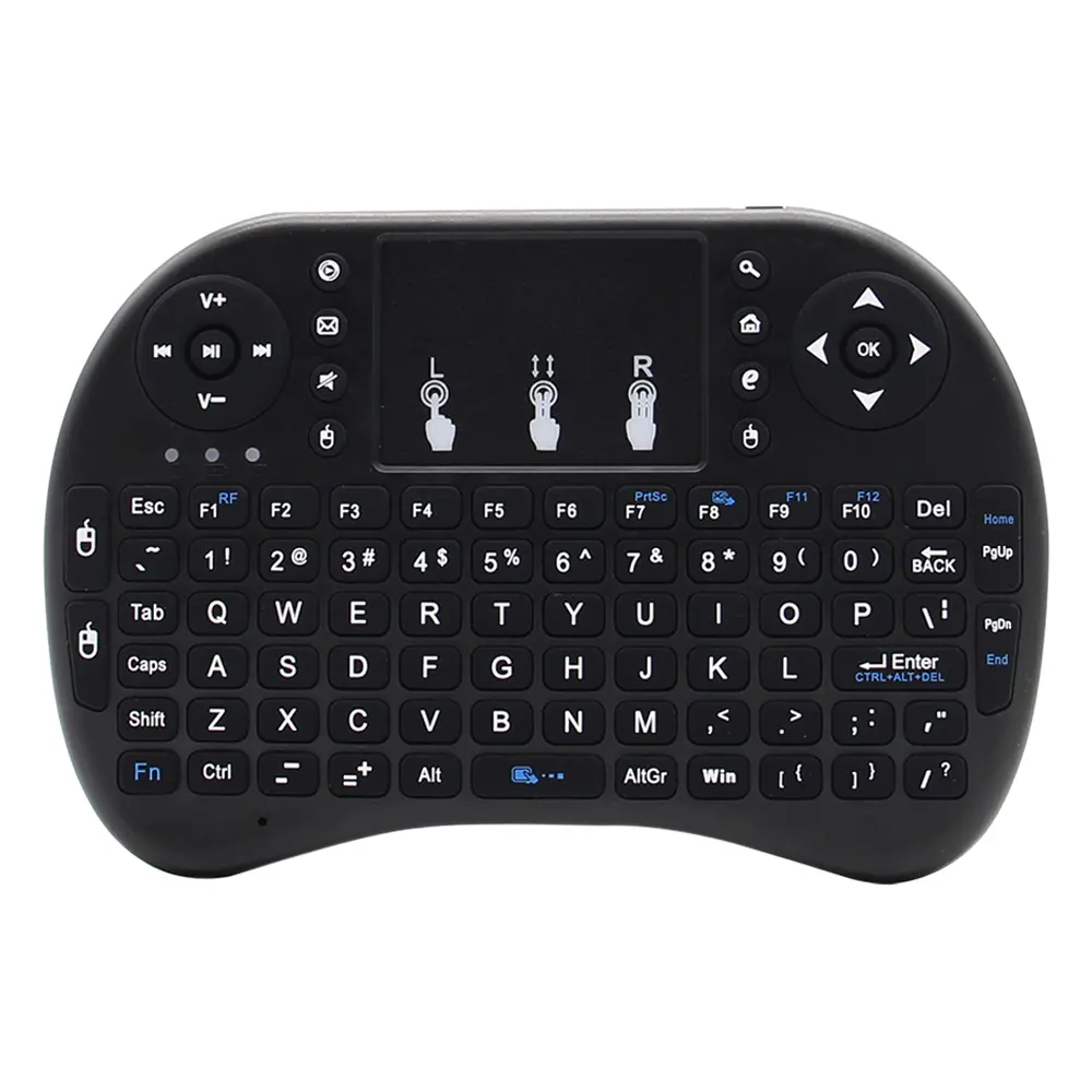i8 Mini Wireless Battery Keyboard 2.4GHz English Language Air Mouse With Touchpad Handheld for Laptop Android TV Box PC product view