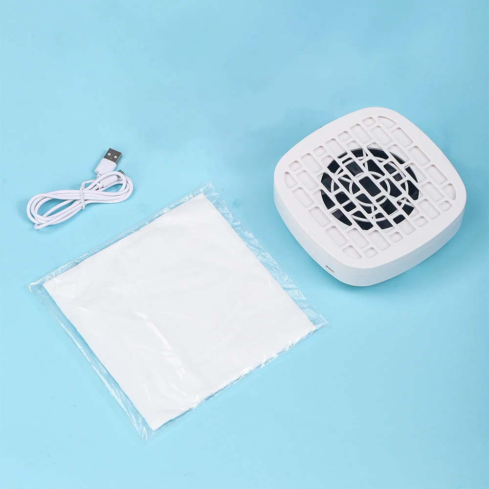 USB Nail Dust Collector Extractor Fan Desktop Vacuum Cleaner With 10pcs Filters Electric Nail Powder Collect Fan Powder Manicure detail