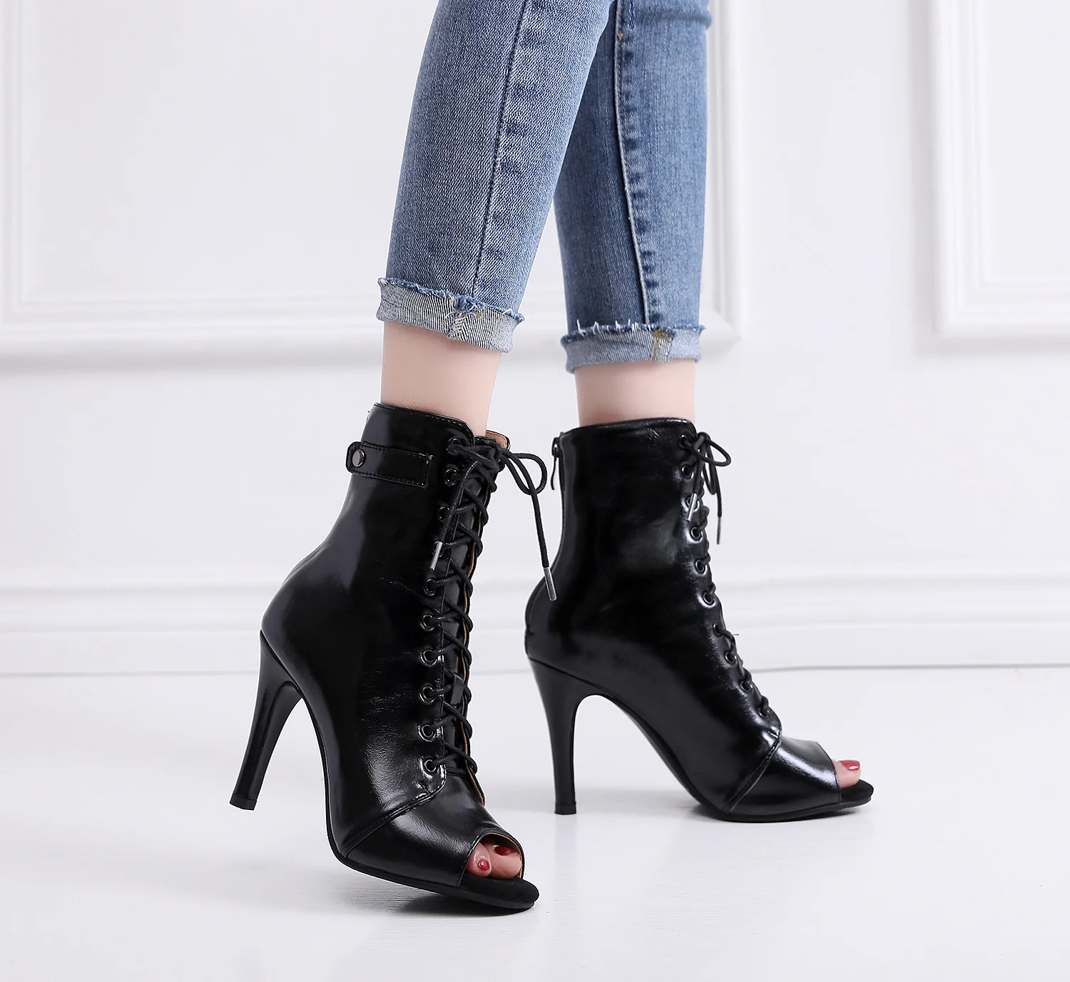 Women's 2020 Brand Party Boots Women's Sexy stilettos High Heels Footwear Women Latin dance heels shoes Latin 2020 For Ballroom detail