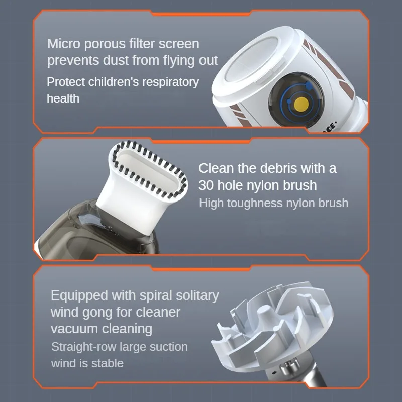 2026 New Desktop Vacuum Cleaner Electric Usb Charging Night Light Handheld Desktop Cleaner Rubber Shavings Mini Keyboard Dust detail