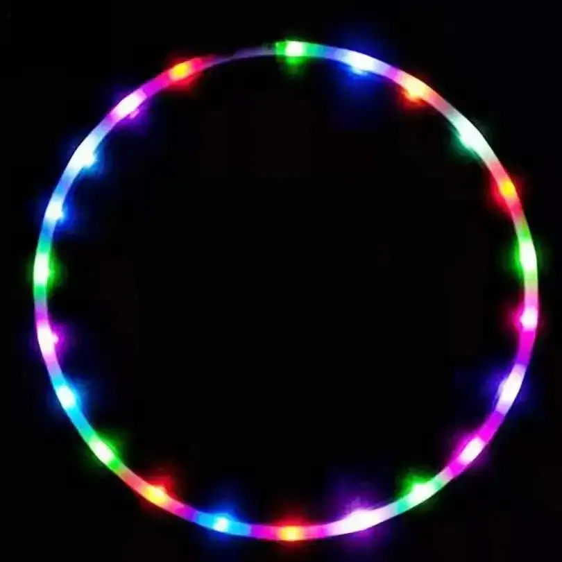 2026 Gym Fitness Multi Color Lighting Perfect For Festivals LED Hula Sport Hoop product view