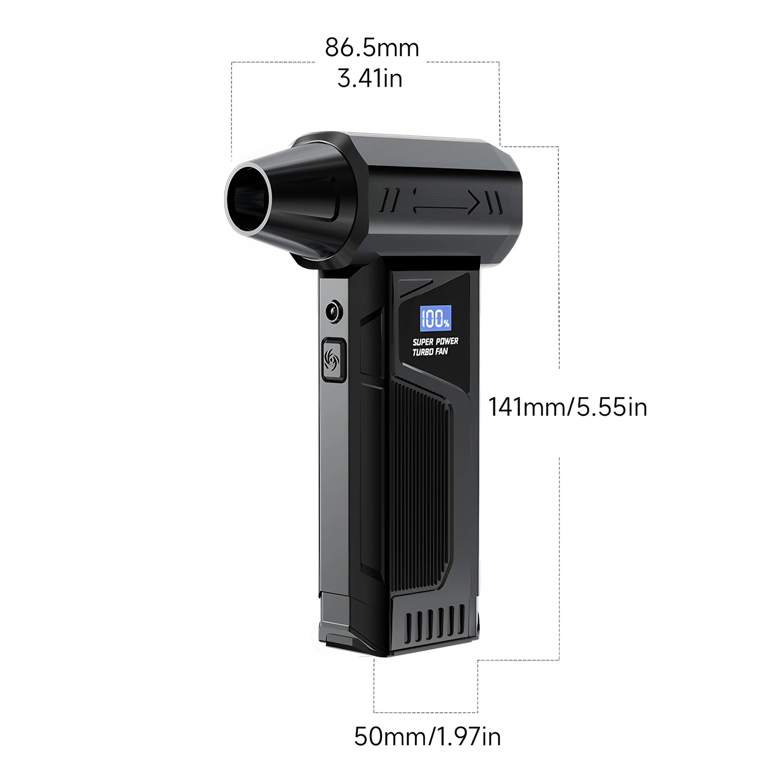 Violent Fan 110000RPM Powerful Air Blower Vacuum Dust Cleaner Type-C Charge Strong Winds Brushless Turbo Jet Blower for Desktop detail