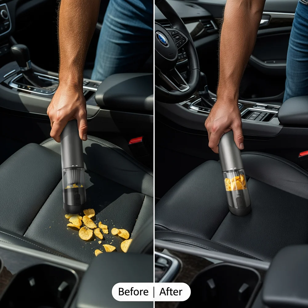 Cordless Laptop Vacuum Cleaner Portable USB Rechargeable Car Vacuum Mini Cool ModelXAluminum Alloy product view