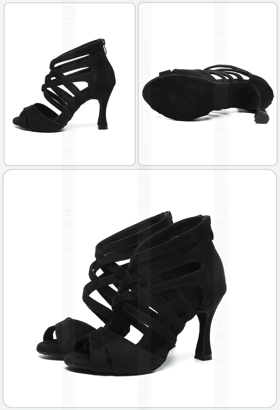 Red Women Heels for Dancing Latin Dance Shoes Girls Ladies Tango Latin Dance Shoes Ballroom Salsa Performance Shoes Party Shoes detail