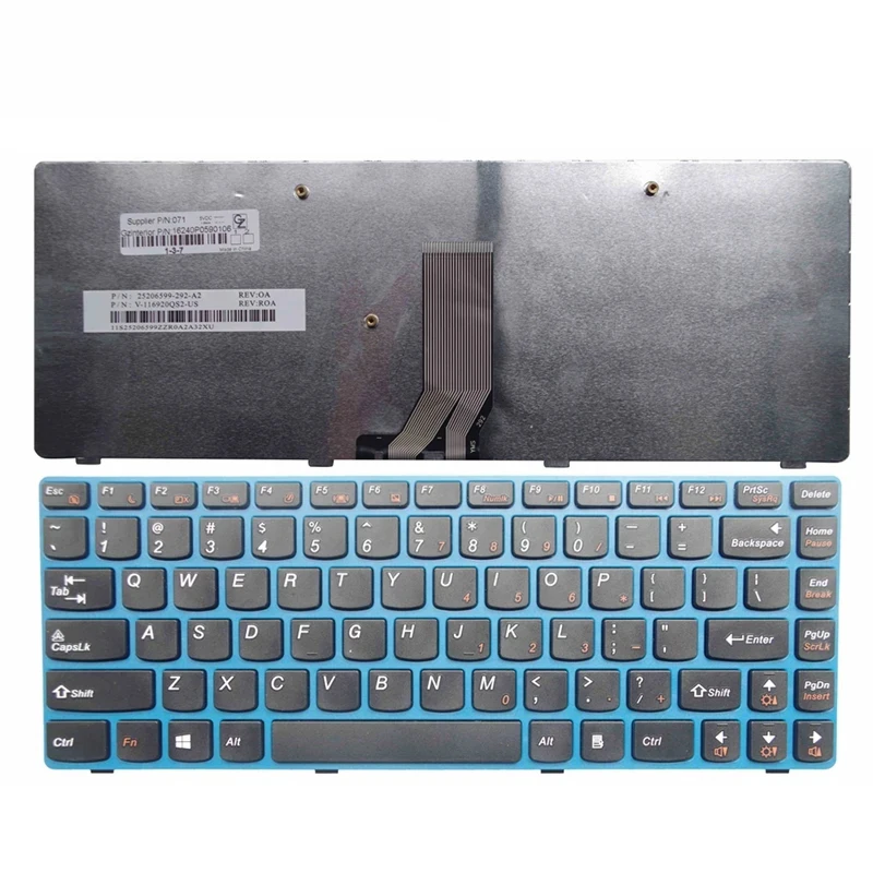 US/RU/SP/BR English NEW Laptop Keyboard For Lenovo G480 G485 Z380 Z480 Z485 G410 G405 G490 A/AM/AT S410P Flex14G Flex14D Flex14A detail