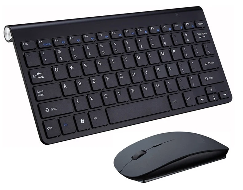 2.4G Wireless Keyboard and Mouse Combo Mini Korean Russian Spanish Hebrew Arabic Keyboard Mouse Set For Notebook Laptop Mac detail