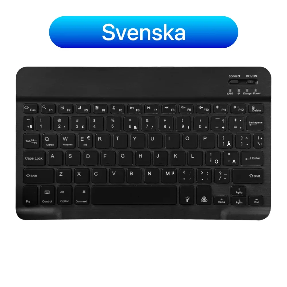 2026 New Bluetooth Keyboard Mouse For iPad Xiaomi Samsung Android iOS Windows Tablet Phone Mini Wireless Keyboard Spanish Hebrew detail