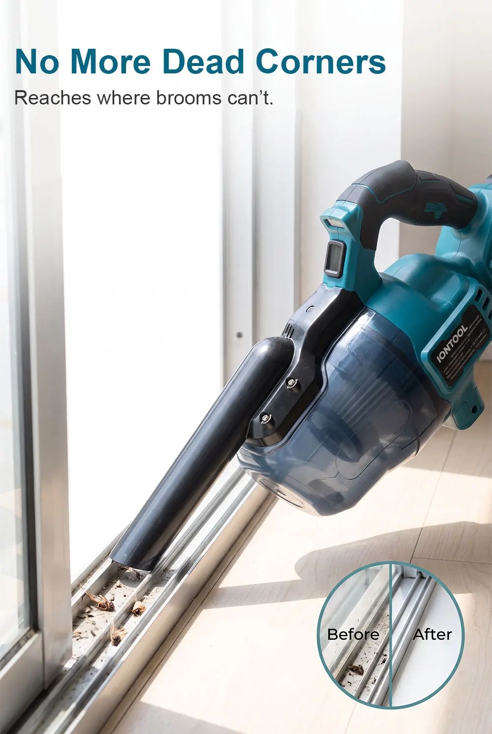 IONTOOL Cordless Vacuum Cleaner 400W Power Tool For Dust Collection Car Clean Desktop Tidy Workshop Use For Makita 18V Battery detail