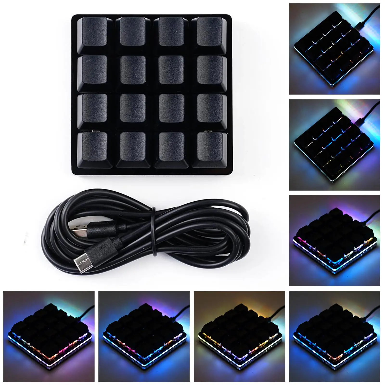 16/8Key Mini Keyboard Mechanical Keyboard Gaming Programming Custom Keyboard Keycaps For Photoshop SayoDevice detail