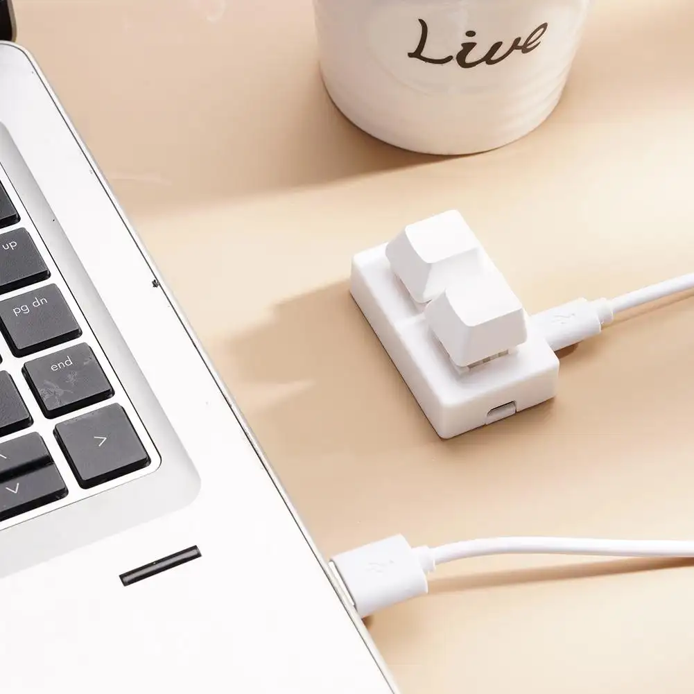 OSU Custom Mini Keypad 2 Key Keyboard Programming Macro Keyboard Copy Paste Cut HID Mechanical Keyboard DIY Keyboard product view