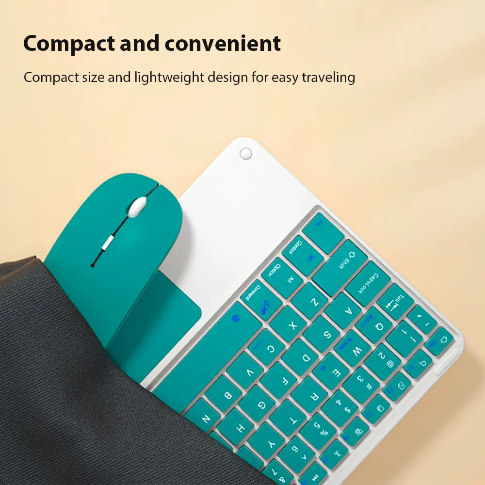 Extra Long Standby Wireless Keyboard For Android IOS Windows Samsung Apple Phone Tablet Keyboard White Ipad Keyboard And Mouse product view