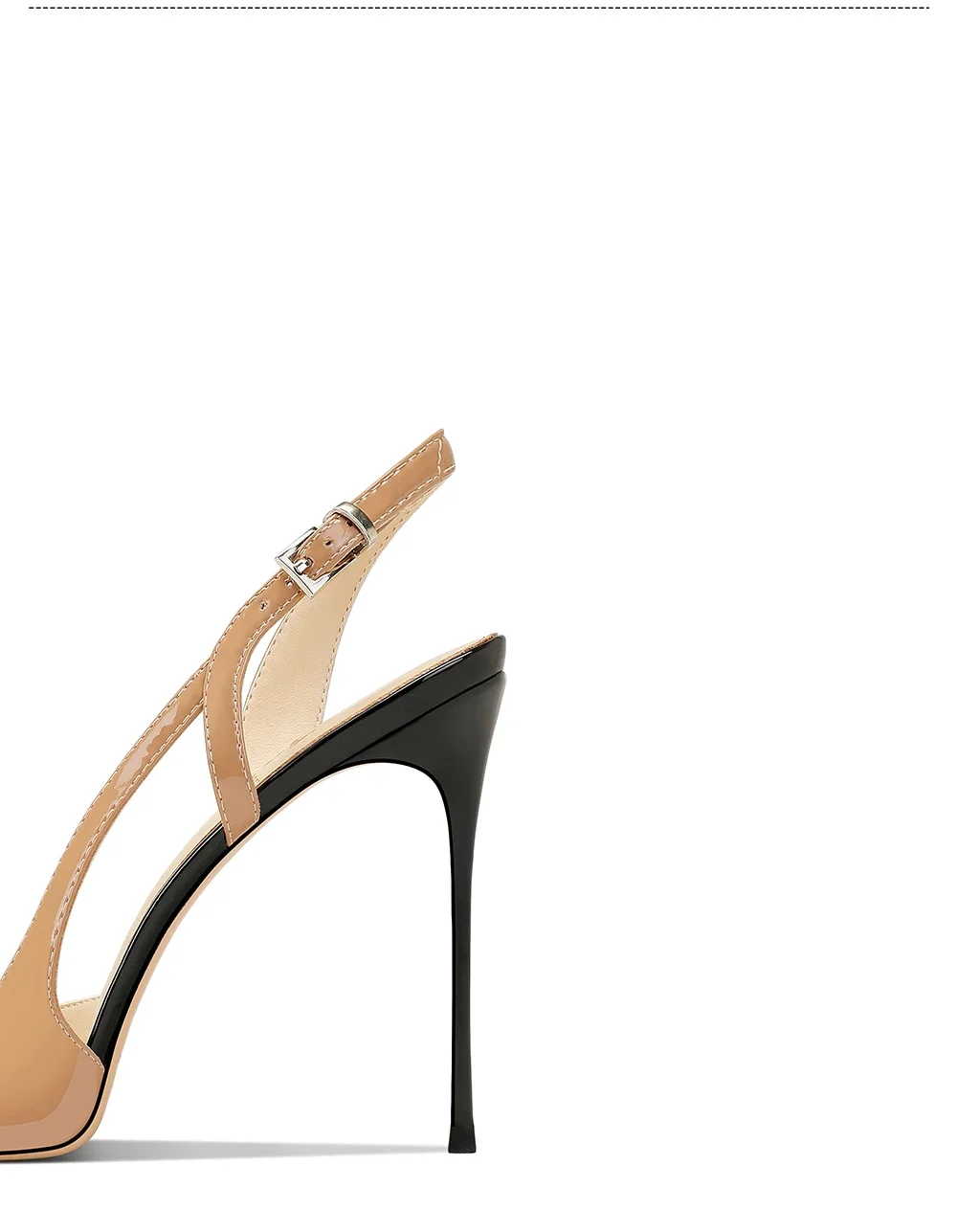White Patent Leather Design with a High-End and Non-Tiring Foot Feel. 2026 New Pointed and Slim Heeled High Heels for Women detail