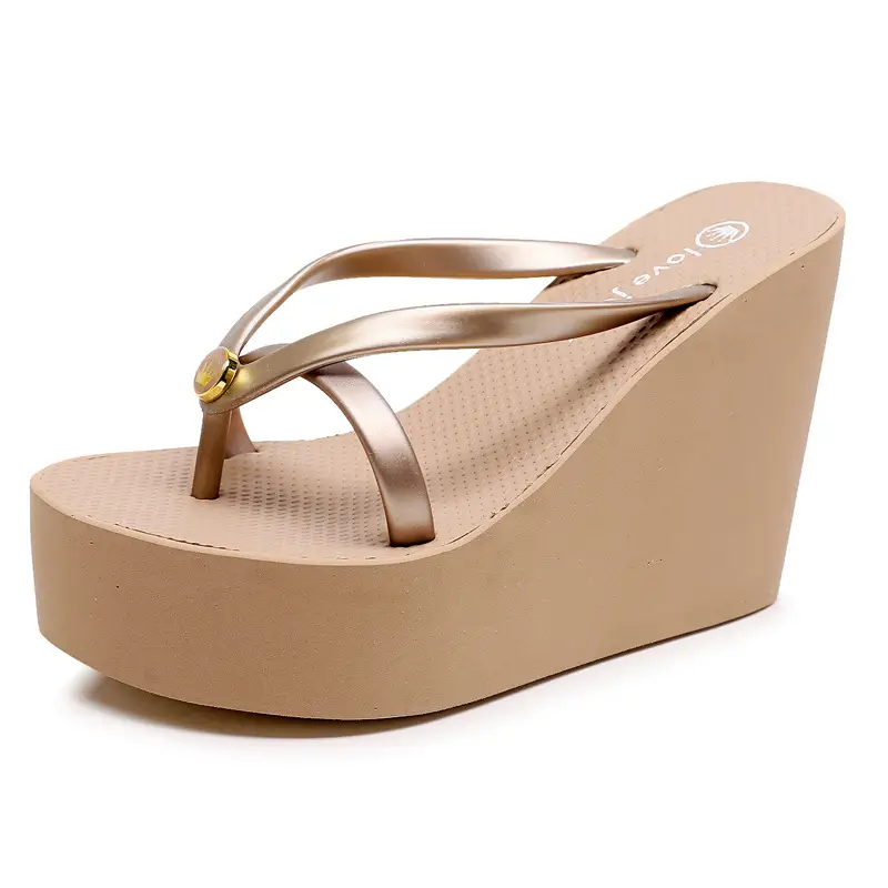 Summer Fashion Sexy Slim Super High Slope Heel Shoes With a Height Increase Of 11cm Non Slip Comfortable Party Beach Slippers