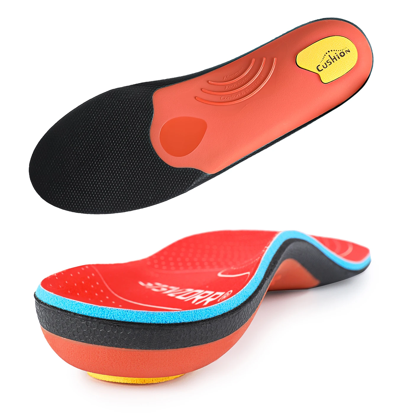 Flat Feet Template Arch Support Orthopedic Insoles,Men Women Plantar Fasciitis Heel Pain Orthotics Insoles Sneakers Shoe Inserts detail