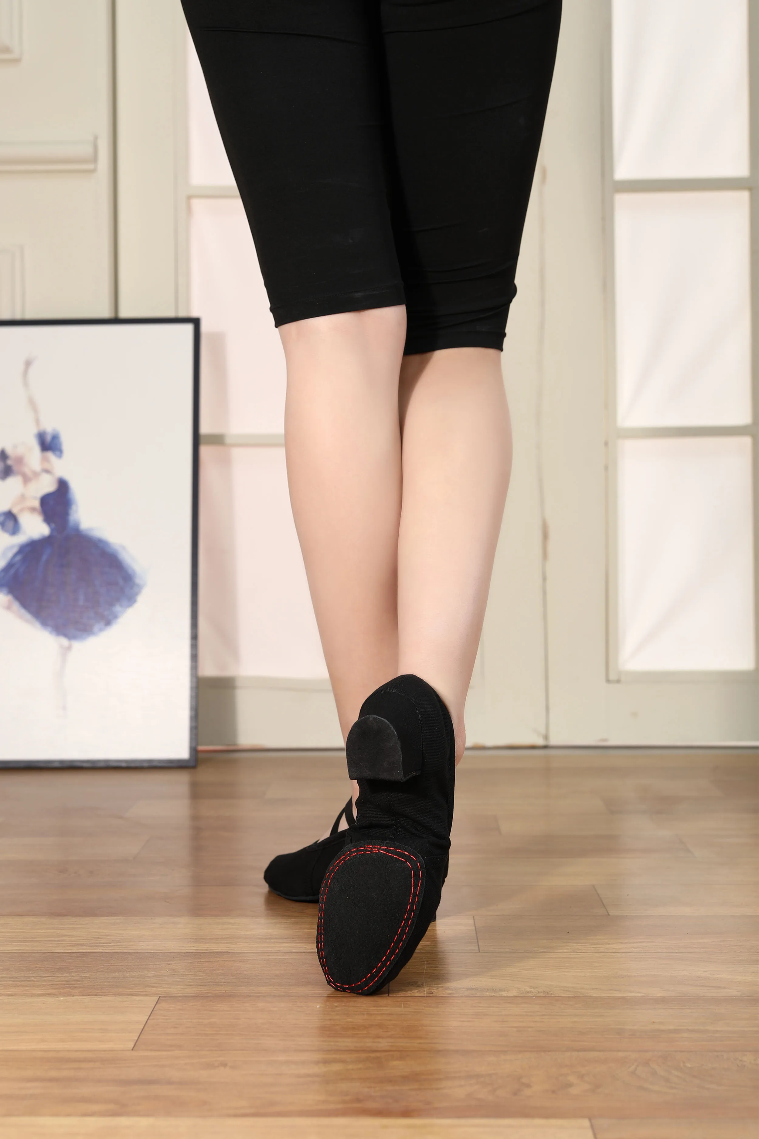 Women Ballet Dance Shoes for Girls Ballroom Teachers' shoes Ladies Modern Tango Dancing Shoes Salsa Training Shoes 3.5CM Heels detail