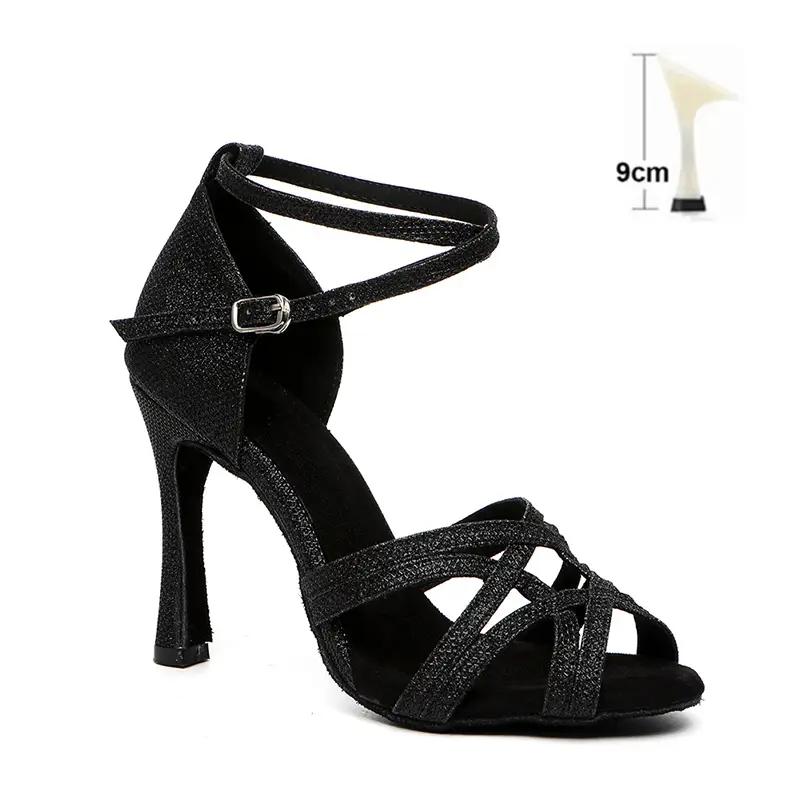 SWDZM Women Latin Dance Shoes High Heels Ballroom Tango Dancing Boots Open Toes Soft Soles Party/Casual Dance Shoes Sandals product view