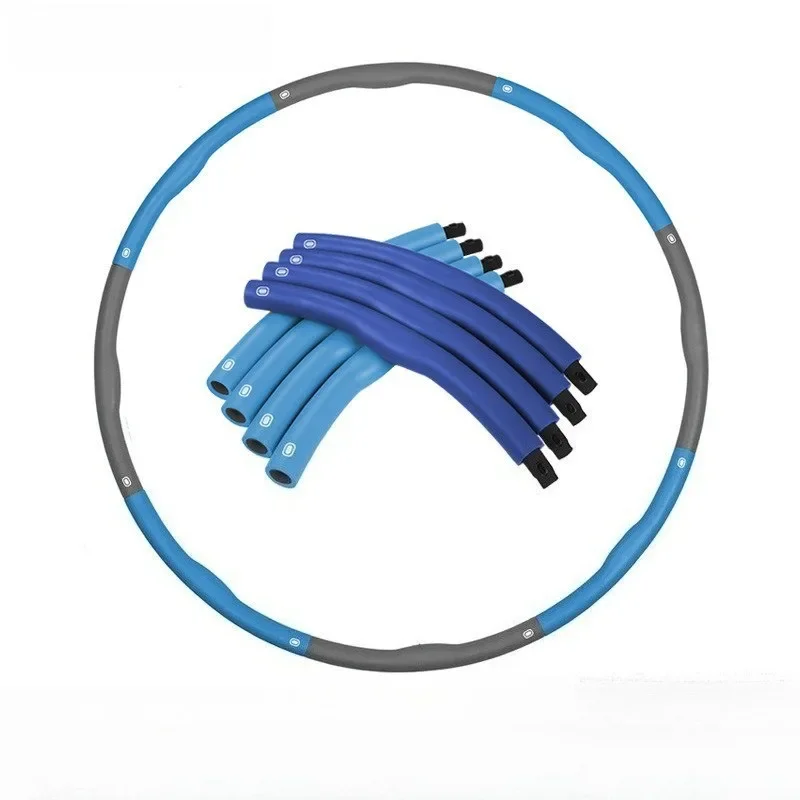 8-Segment Detachable Silent Massage Hula Hoop Single Convex Foam Portable Entertainment Fitness Body Building Sports Equipment detail
