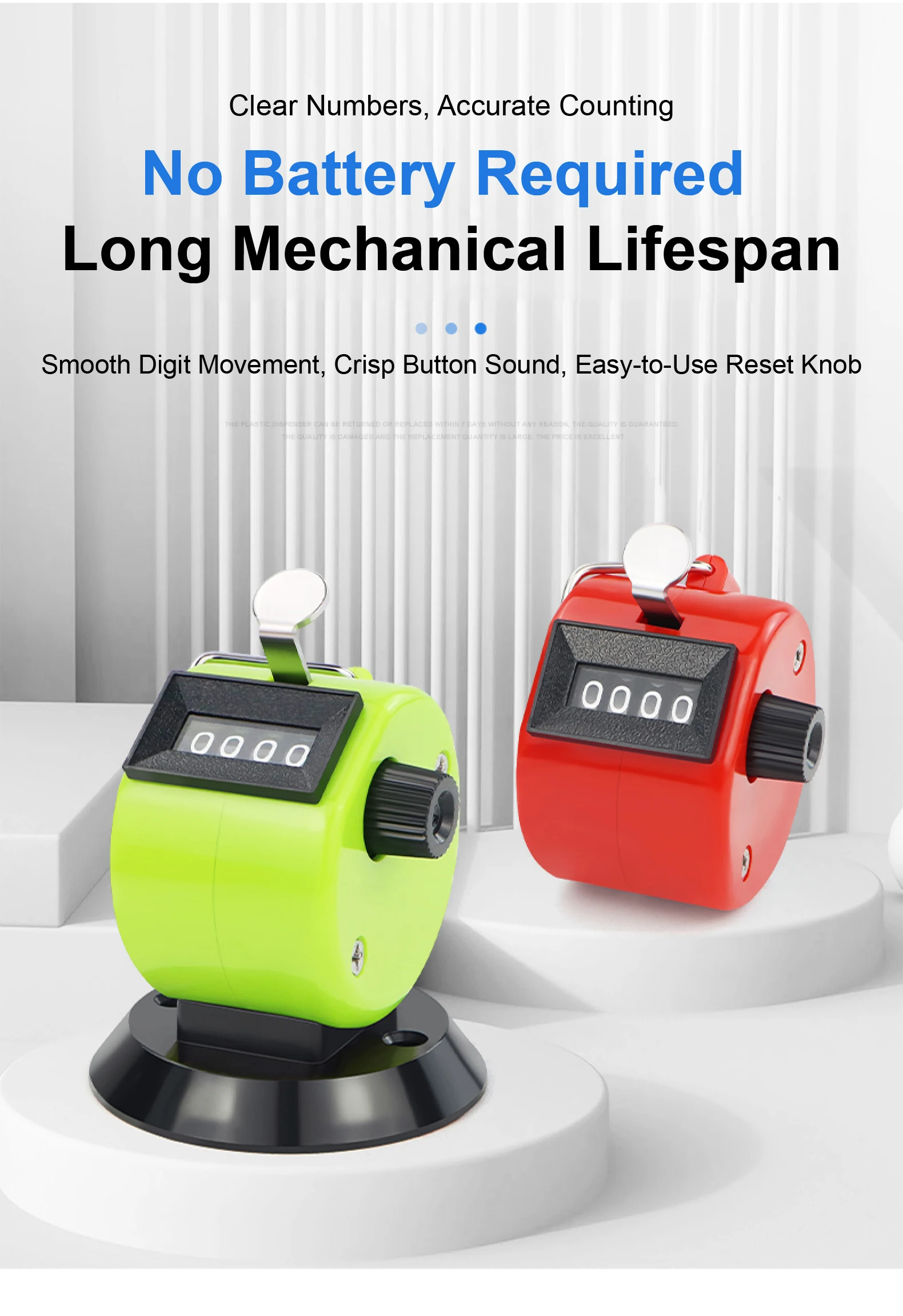 4 Digit Handheld Mechanical Tally Counter Clicker for Events Crowd Counting Warehouse Attendance 09999 No Battery detail