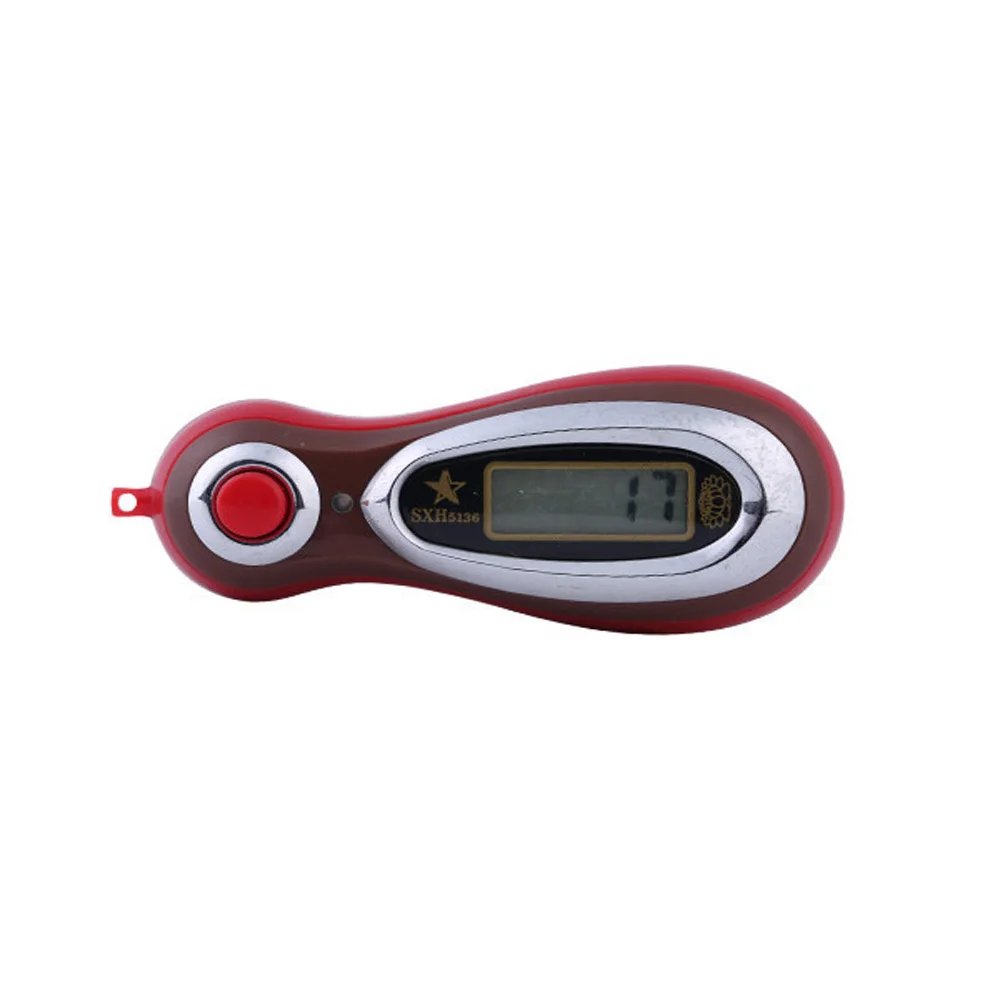 LCD Display Electronic Digital Tally Counter Electronic Finger Counter With Battery MP3 Manual Counter With Lanyard Random Color detail