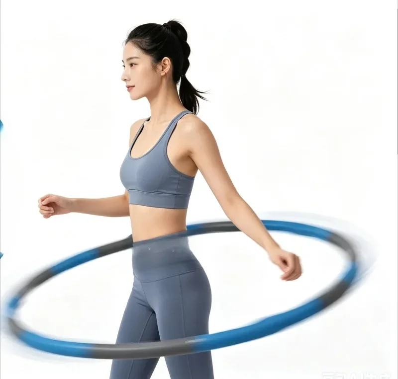 8-Segment Detachable Silent Massage Hula Hoop Single Convex Foam Portable Entertainment Fitness Body Building Sports Equipment detail