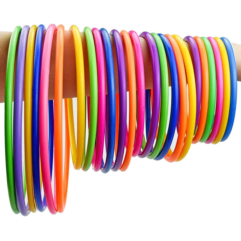 10pcs Plastic Throwing Ring Target Throwing Set Circle Carnival Game Children's Intellectual Development Education Exercise Toys detail