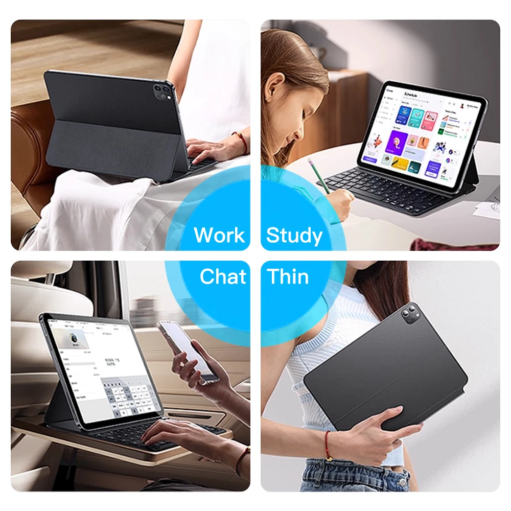 Magic Keyboard Magnetic for IPad 11th 2025 Air 13in 11in Bluetooth Keyboard Wireless for IPad Air 4 5 6 7 Pro 11 12.9 Case Stand detail