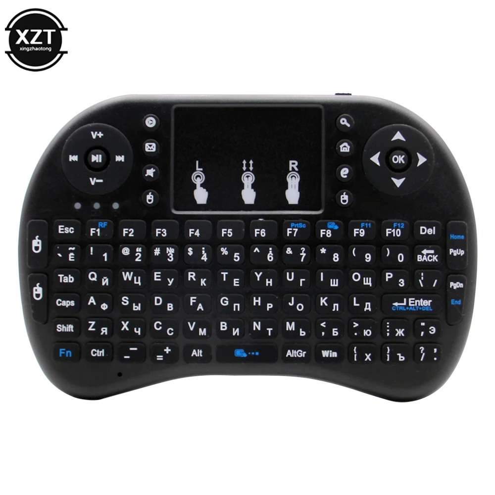 i8 Mini Wireless Battery Keyboard 2.4GHz English Language Air Mouse With Touchpad Handheld for Laptop Android TV Box PC detail