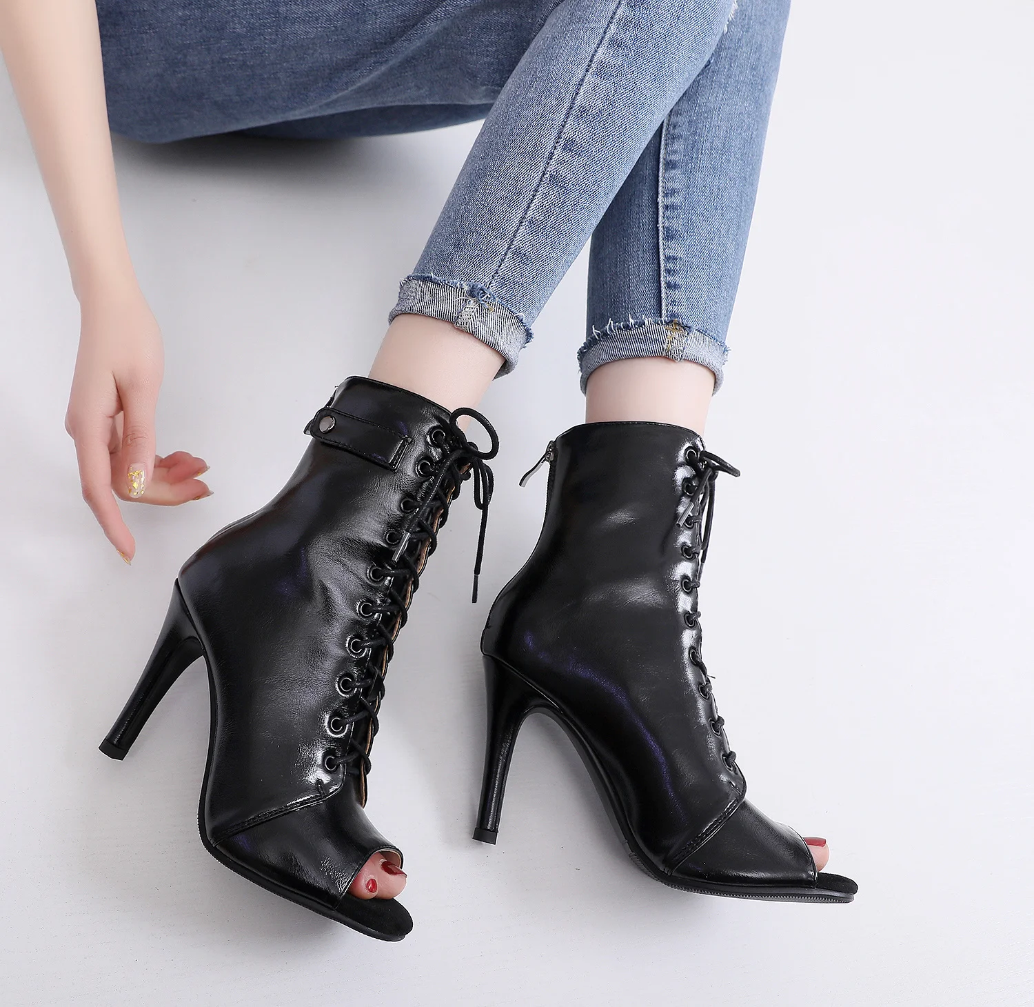 Women's 2020 Brand Party Boots Women's Sexy stilettos High Heels Footwear Women Latin dance heels shoes Latin 2020 For Ballroom detail