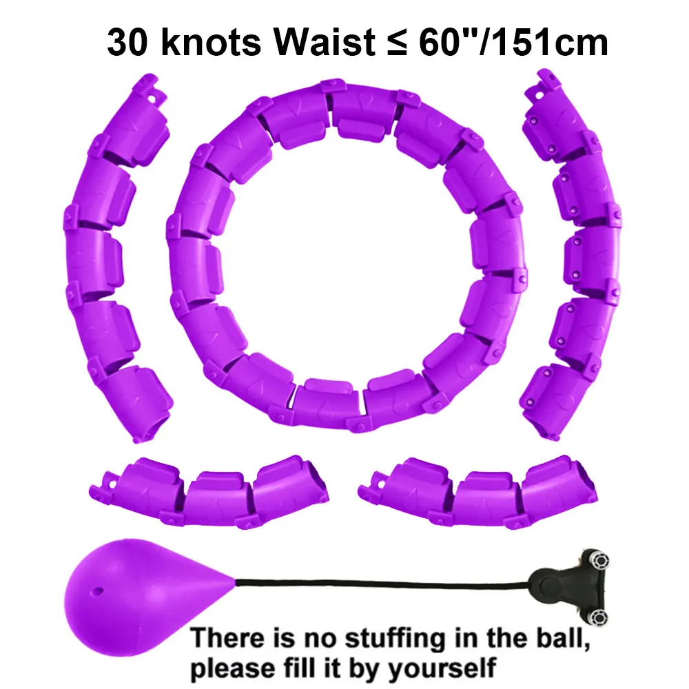21/24/27/30 Knots Sport Fitness Hoops Abdominal Thin Waist Exercise Massage Hoop Fitness Equipment Gym Home Training Weight Loss product view