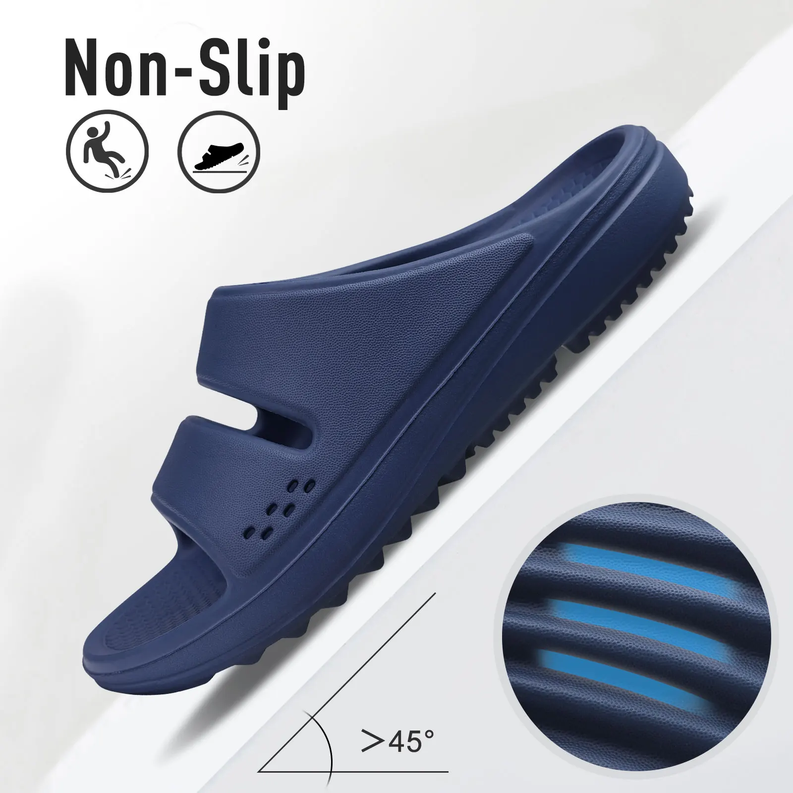 Bebealy Women Orthopedic Slippers With Arch Support Outdoor Men Slippers Soft Antiskid Home Slippers Indoor EVA Cloud Slippers detail