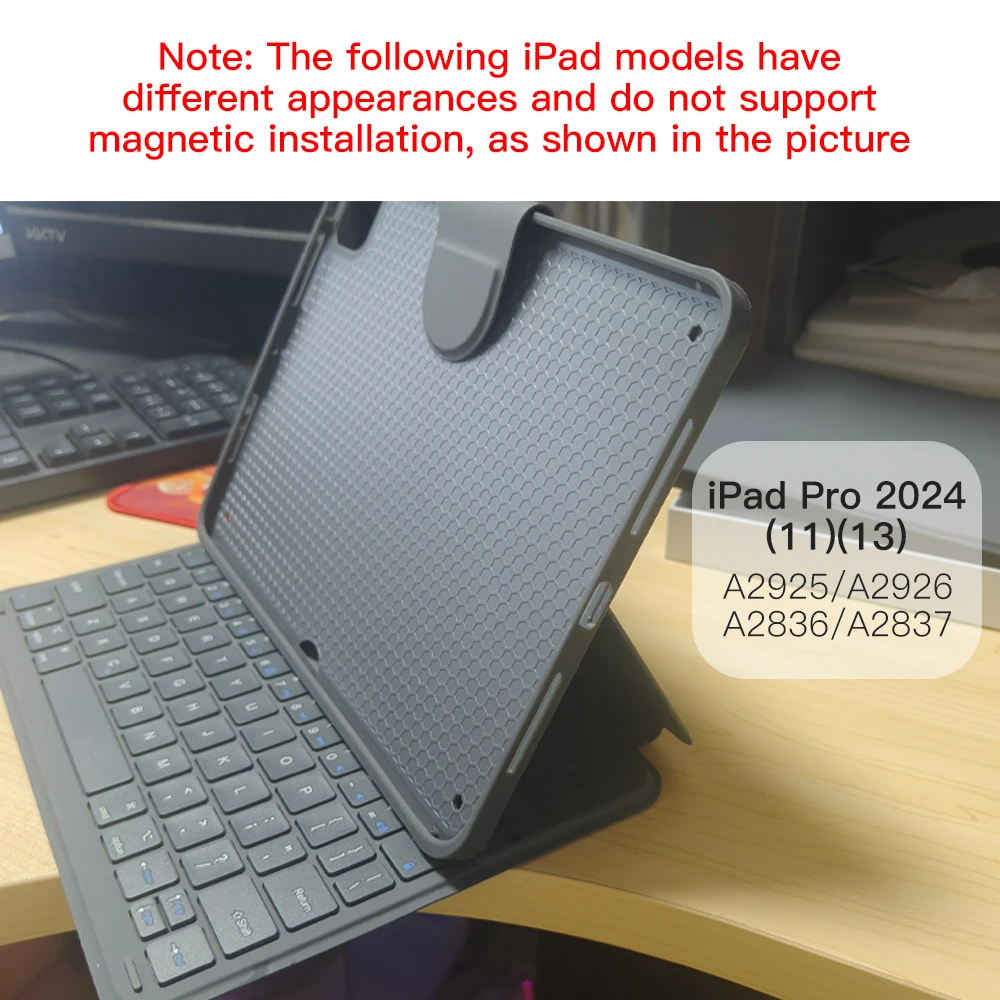Magic Keyboard Magnetic for IPad 11th 2025 Air 13in 11in Bluetooth Keyboard Wireless for IPad Air 4 5 6 7 Pro 11 12.9 Case Stand detail