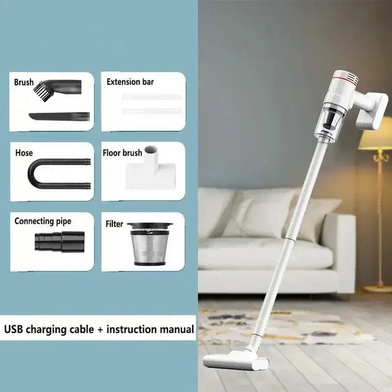 95000Pa Wireless Handheld Vacuum Cleaner Car Use Large Suction and Cordless Portable Cleaning Robot Home Vacuum Cleaner product view