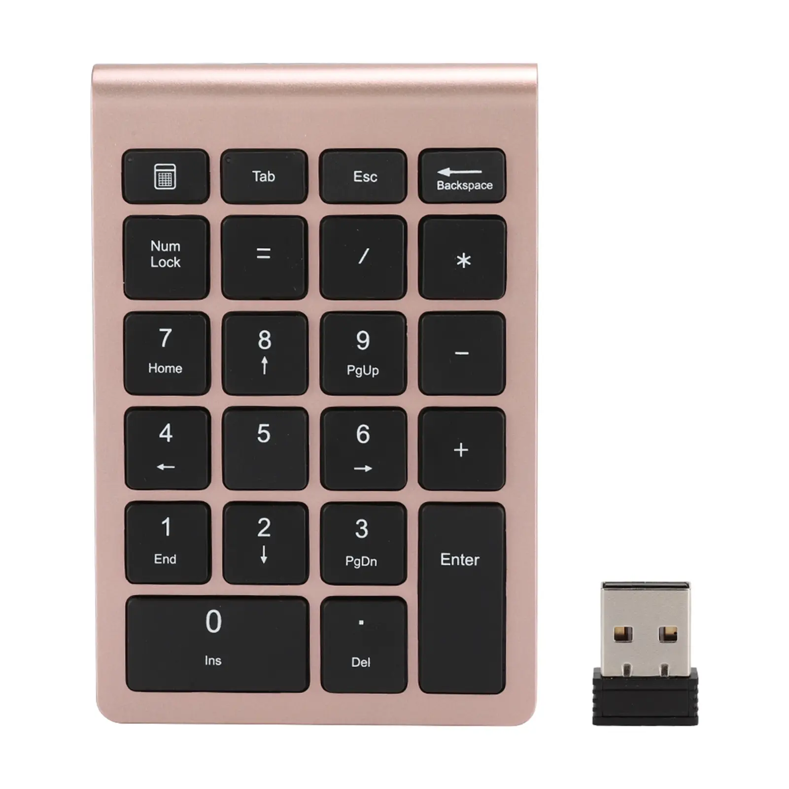 22Keys Numeric Keyboard 2.4G Wireless Mini Portable Ergonomic Design Digital Keyboard Numpad with USB Receiver for Office Laptop product view