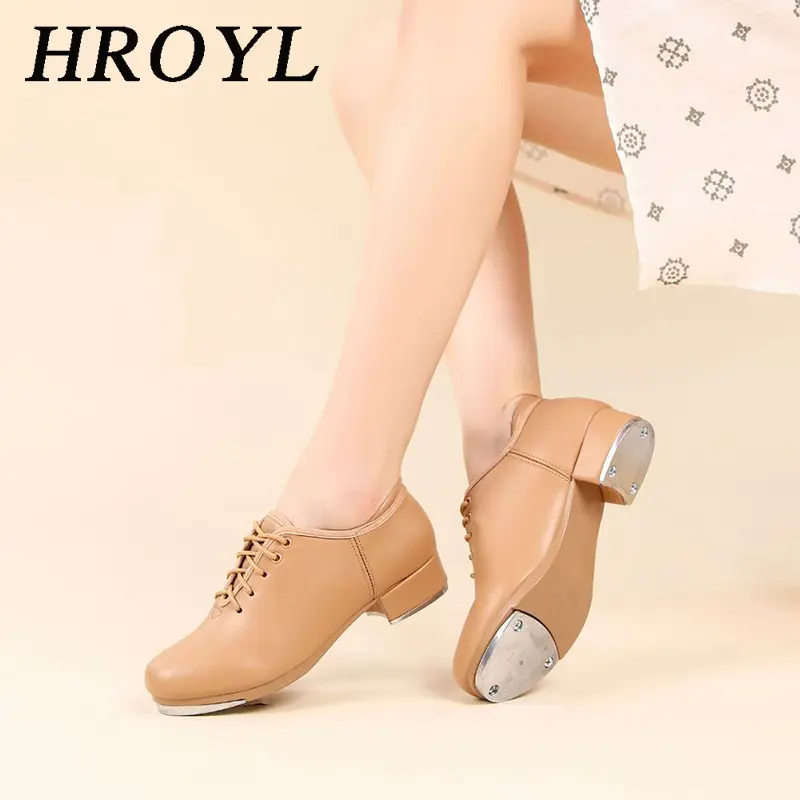 Tap Dance Shoes Sports Dance Shoes Women/Men Kicked Shoes Performance Tap Dancing Shoes Step Sneakers High-impact Aluminum Plate