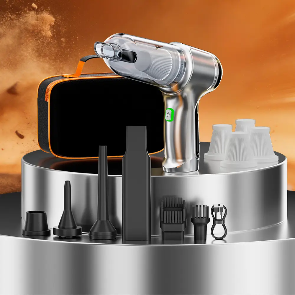 SZUK Wireless Portable Car Vacuum Cleaner Strong Suction Handheld Vacuum Home & Car Dual Use Robot Cleaner For Desktop Keyboard product view