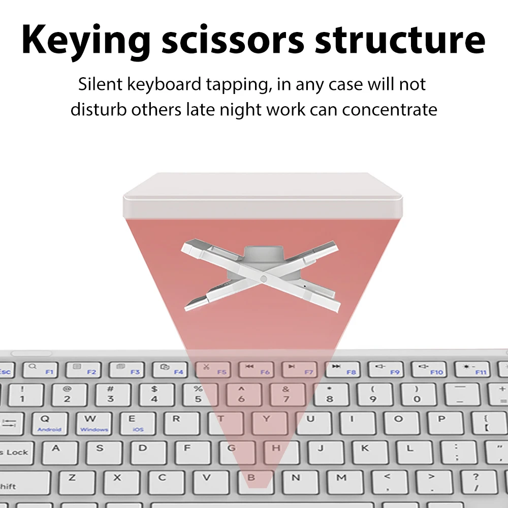 Wireless Keyboard with Touchpad for Android iOS Windows Bluetooth Keyboard and Mouse For Samsung Apple Lenovo Phone Tablet detail