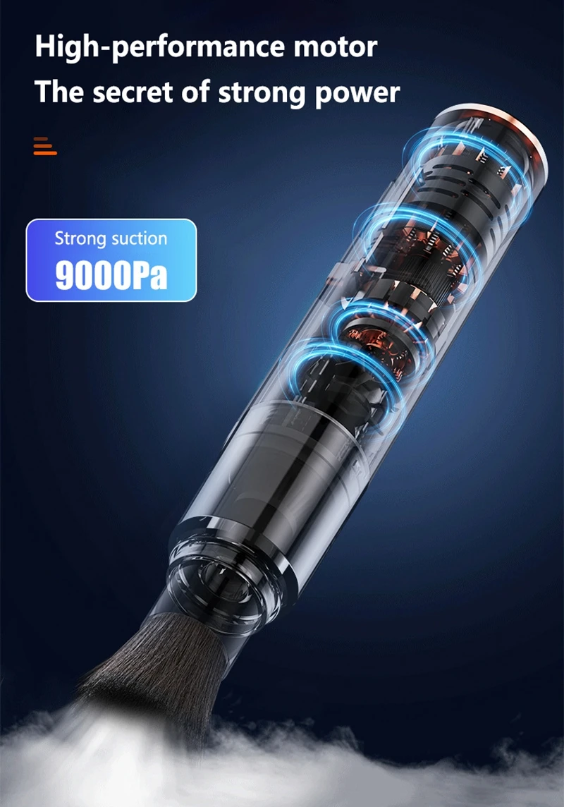 Lenovo Handheld Vacuum Cleaner 3-in-1 Suction/Blow/Water Absorption Strong Suction Portable for Car Powder Desktop Cleaning detail