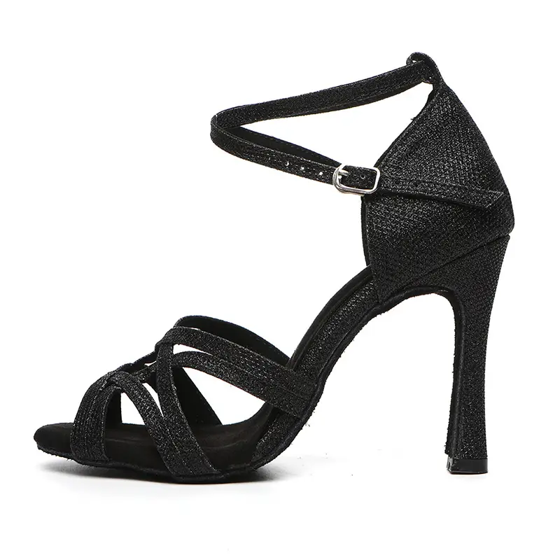 SWDZM Women Latin Dance Shoes High Heels Ballroom Tango Dancing Boots Open Toes Soft Soles Party/Casual Dance Shoes Sandals product view