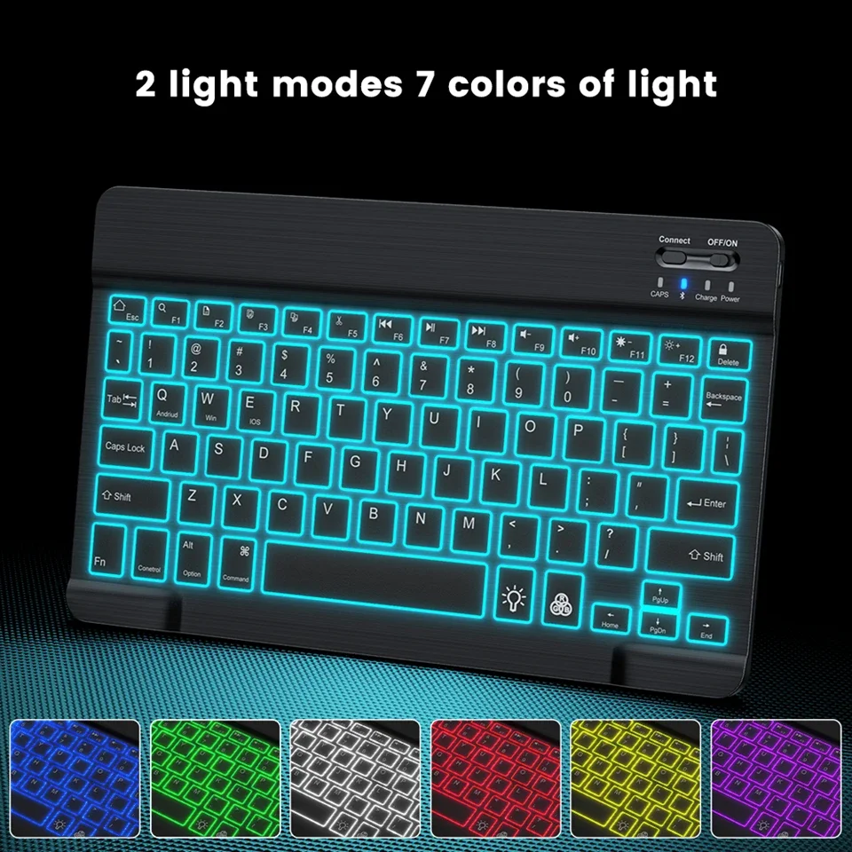 2026 New Bluetooth Keyboard Mouse For iPad Xiaomi Samsung Android iOS Windows Tablet Phone Mini Wireless Keyboard Spanish Hebrew product view