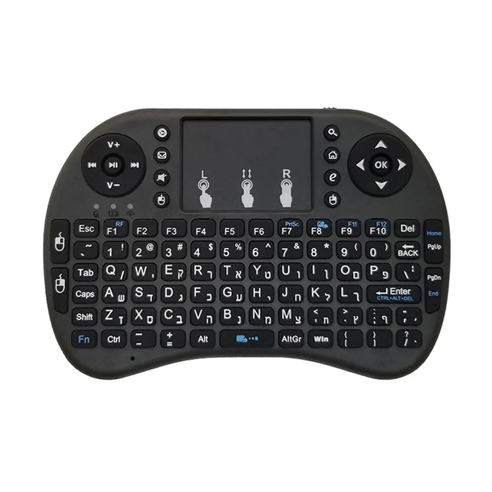 I8 2.4G Mini Wireless Keyboard Backlit English Russian Air Mouse Touchpad Remote Control For Laptop TV BOX USB Receiver product view