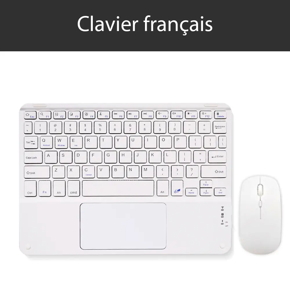 Extra Long Standby Wireless Keyboard For Android IOS Windows Samsung Apple Phone Tablet Keyboard White Ipad Keyboard And Mouse product view