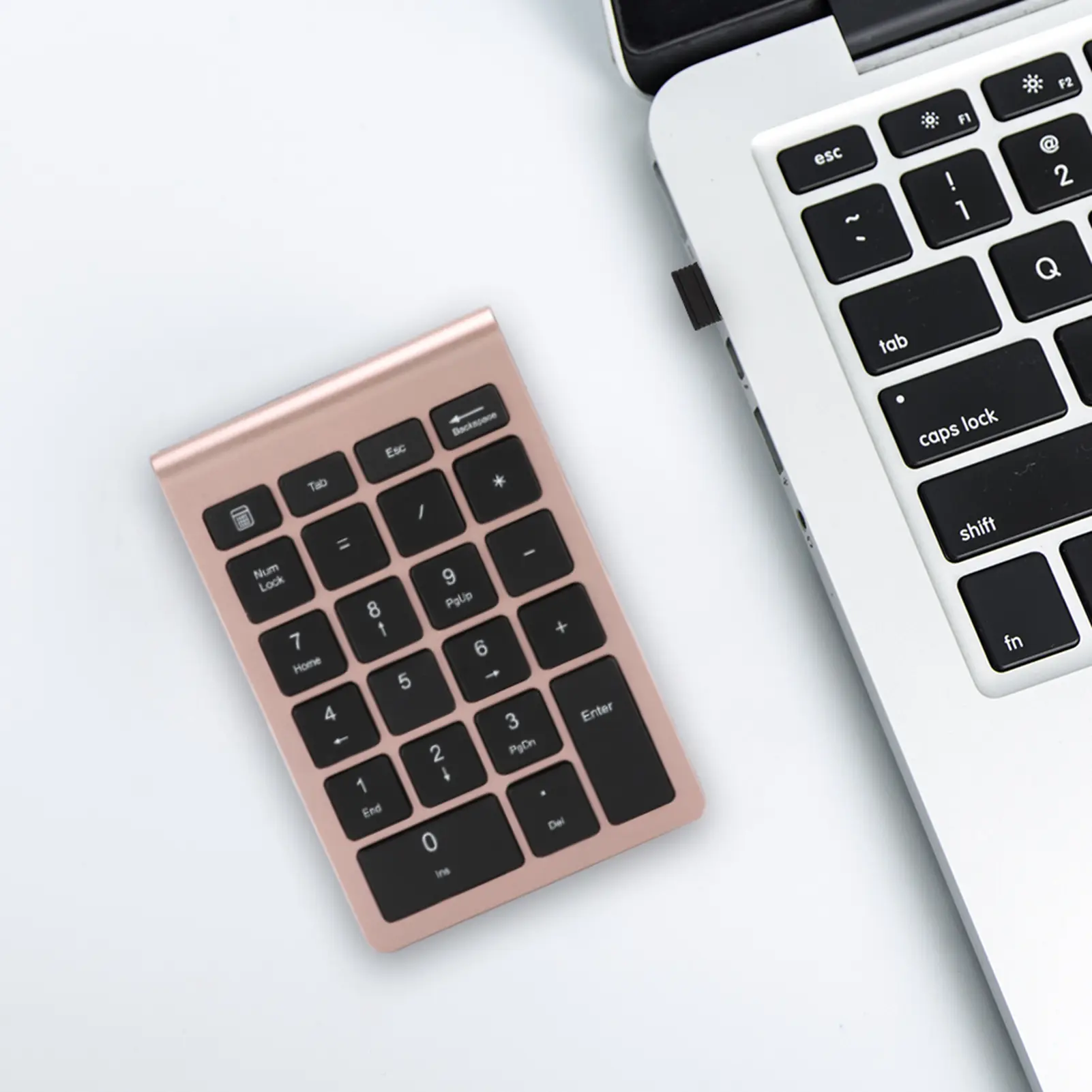 22Keys Numeric Keyboard 2.4G Wireless Mini Portable Ergonomic Design Digital Keyboard Numpad with USB Receiver for Office Laptop product view