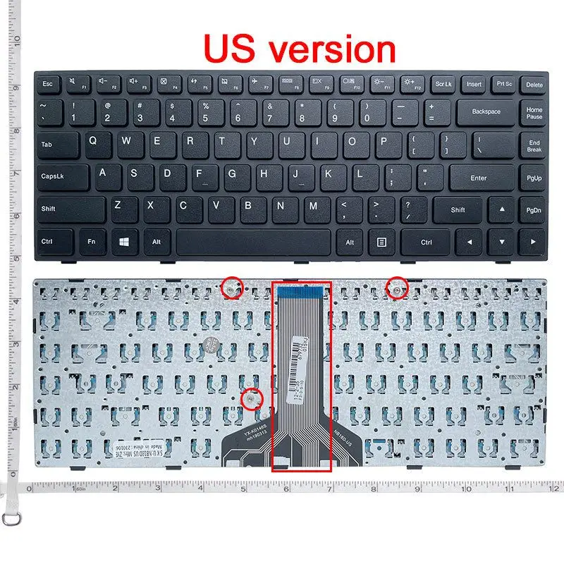 NEW US/SP Laptop keyboard FOR LENOVO ideapad 100-14 100-14IBY 100-14IBD English US keyboard detail