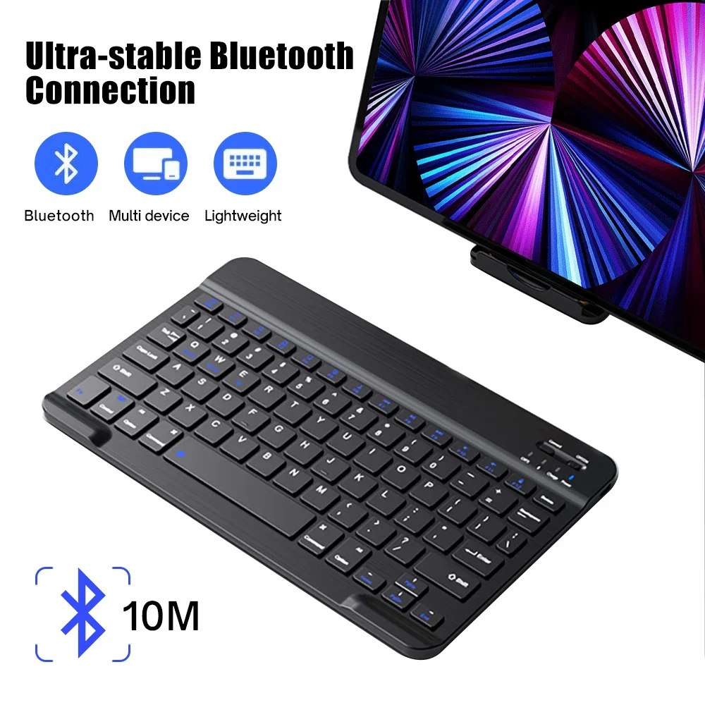 Tablet Wireless 10inch Keyboard For iOS Android Windows For iPad Huawei Samsung Teclado Bluetooth-compatible Keyboard and Mouse detail